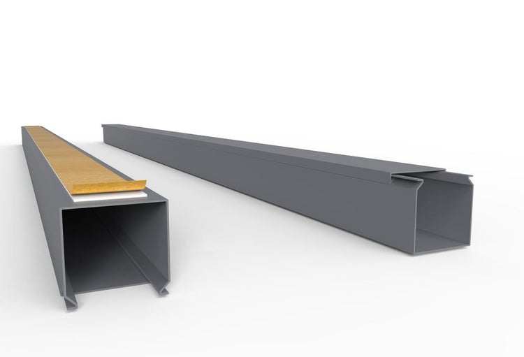 CILSON WDK4040SG Art.-Nr. 6700290.1 Kabelkanal Selbstklebend 40x40mm Grau - 1 m / 1000 mm, Universelle Kabelabdeckung, Stabile Konstruktion