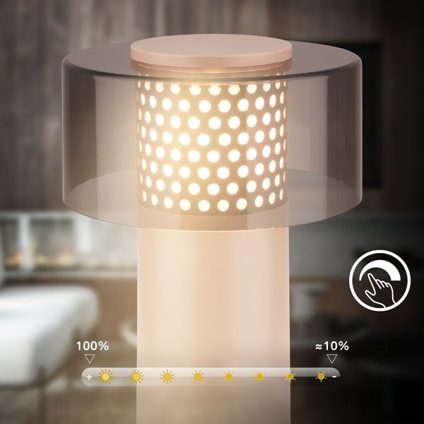 LED Tischlampe Akku LED Tischleuchte Kabellos Dimmbar Touch Outdoor Warmweiß