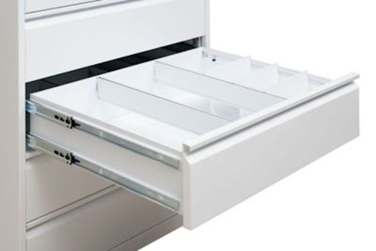 PROREGAL Karteischrank Mare 6 Schubladen HxBxT 132 x 76 x 62 cm Weiß