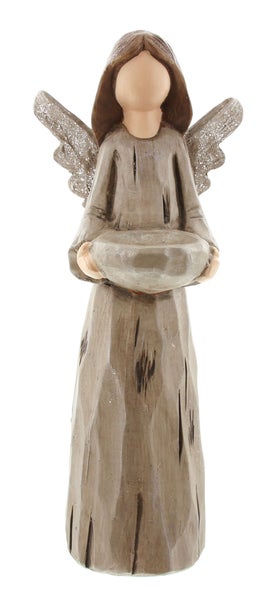 Dekorative Engel-Figur mit Schale