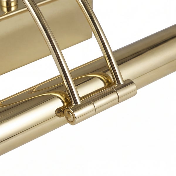 Detailansicht einer Bilderleuchte zur Wandmontage