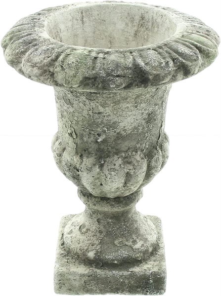 Dekoleidenschaft Amphore Stone aus Steingut in Stein Optik, Pflanztopf, Blumenkübel, Gartendeko für Draußen, Pflanzgefäß, Blumentopf
