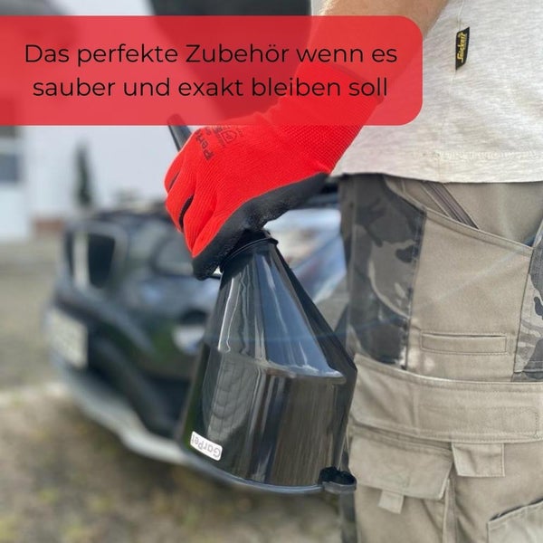 Abgewinkelter Trichter Kunststoff Einfülltrichter mit Sieb Groß Öl Benzin Diesel