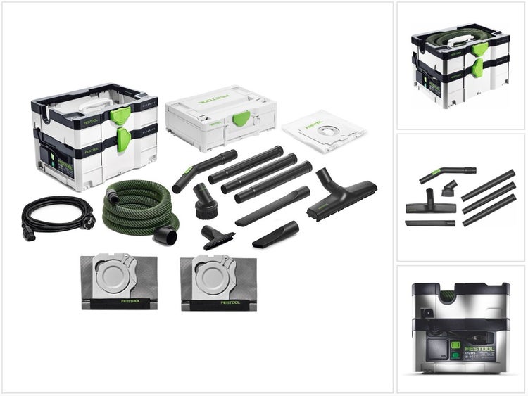 Festool CTL SYS CLEANTEC Absaugmobil 4,5 l Staubkl. L + 2x Filtersack + Reinigungsset RS-ST D 27/36-Plus im Systainer