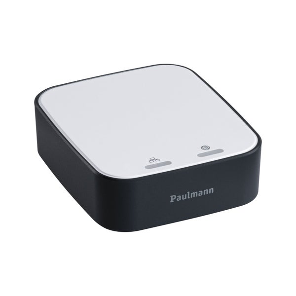 Starterset Zigbee 3.0 Smart Home smik Gateway mit Fernbedienung + LED Pendelleuchte Aptare 2700K 1200lm 18W Weiß, Anthrazit dimmbar