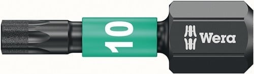 10x Wera Bit IMPAKTOR DC T10 Länge 25 mm 1/4 C6,3 - 5157628001