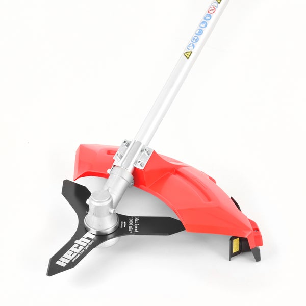 Freischneider mit roter Schutzabdeckung und Metallklinge