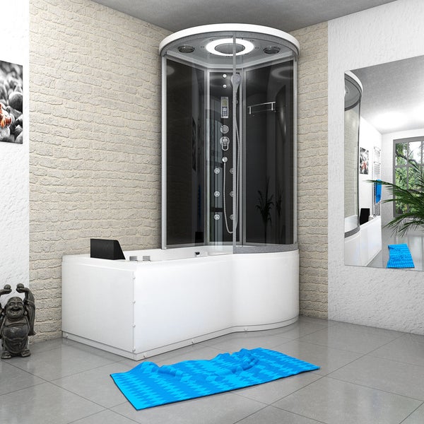 Whirlpool Wanne Duschkabine sw K55-L31-WP-EC 170x1
