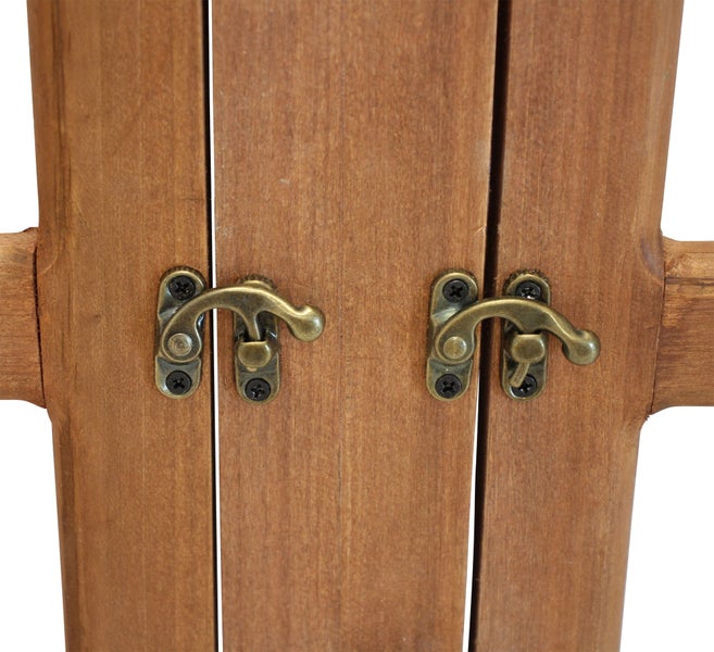 FRANK FLECHTWAREN | Holzfenster Nostalgie, HOLZ, METALL, 57 x 2 x 78 cm