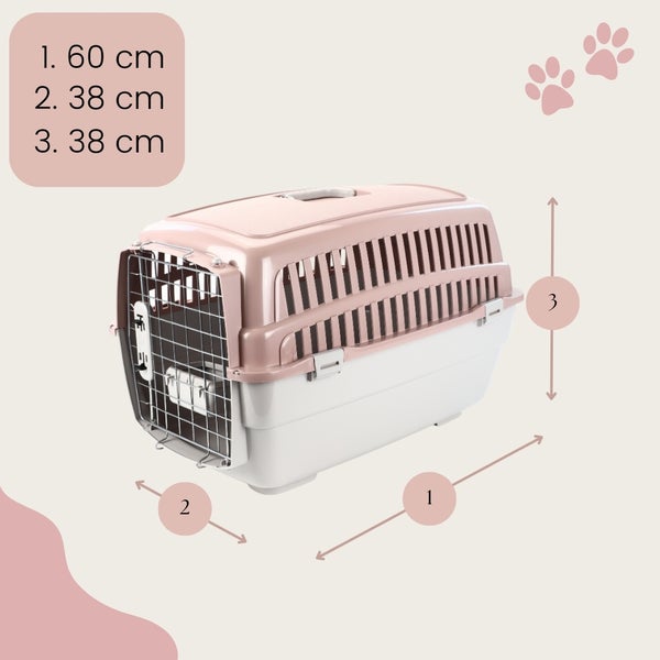 Transportbox IATA Flugbox Flugzeug Transport Auto Box Hunde Katzen Gr. L