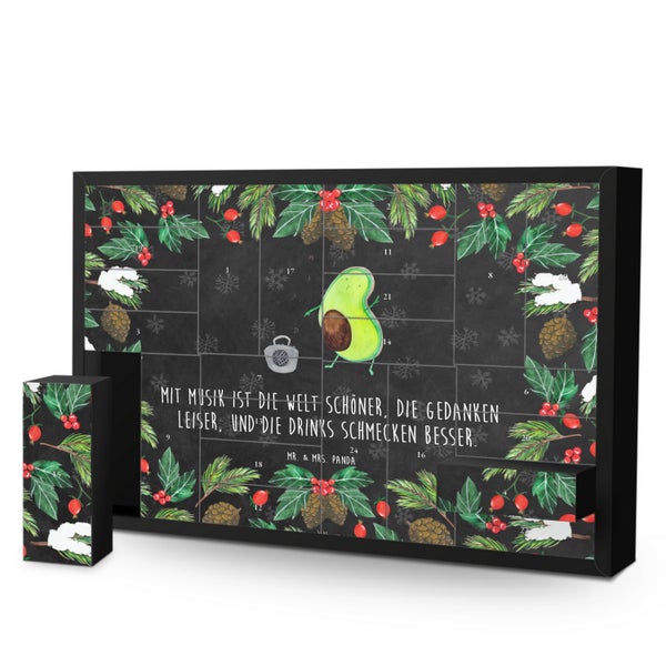 Mr. & Mrs. Panda Befüllbarer Adventskalender Avocado Tanzen - Schwarz