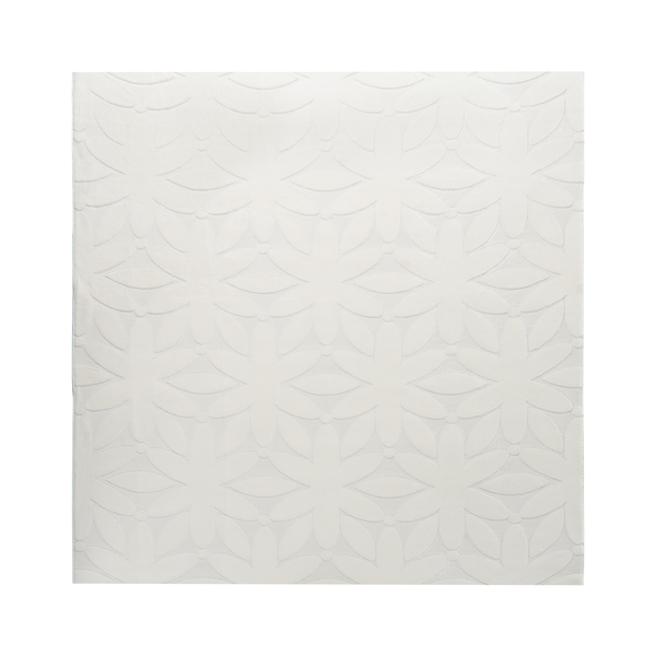 Quadratischer Teppich mit florale Blumenmuster Prägung als Wohnzimmer Teppich