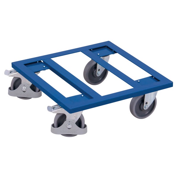 Transportroller mit Stahlrahmen und vier Rollen
