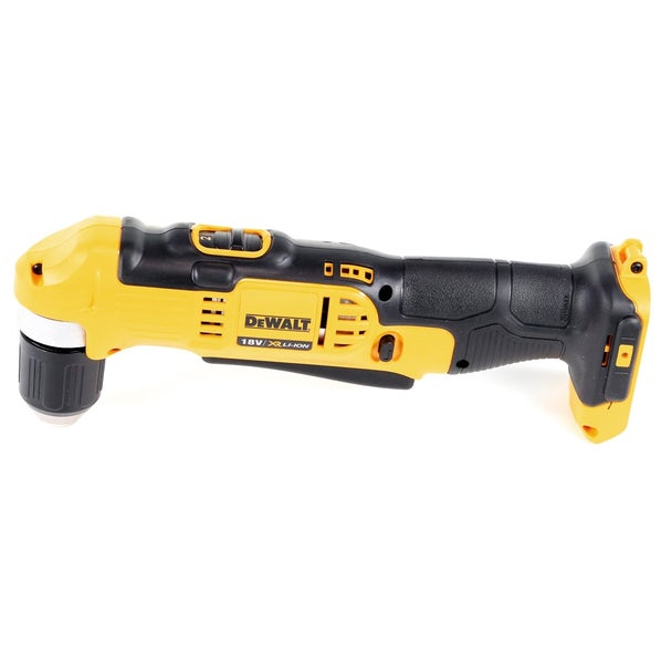 DeWALT Akku-Winkelbohrmaschine 18 Volt XR Lithium-Ionen für Bohr- und Schraubarbeiten an schwer zugänglichen Stellen.
