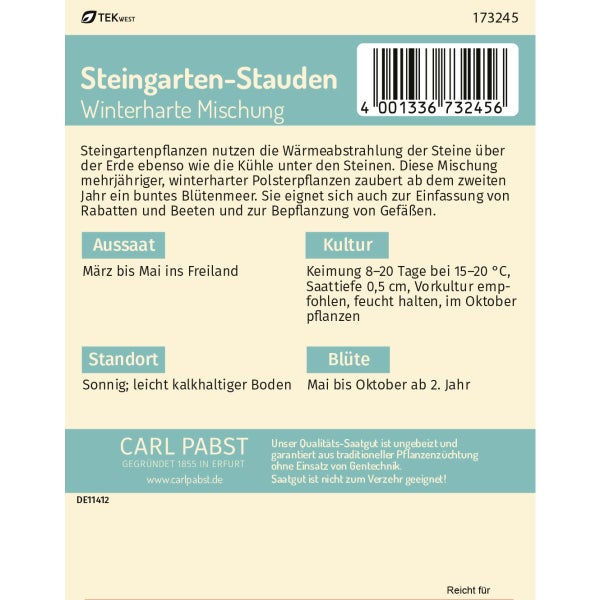 Steingarten-Stauden Winterharte Mischung Samen von Pabst Keimkraft