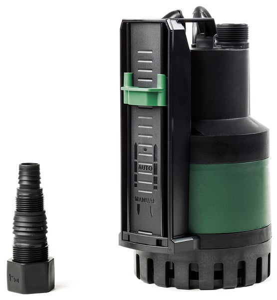 Schmutzwasserpumpe mit Schwimmerschalter und Schlauchanschluss