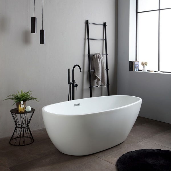 Weiße freistehende Badewanne | Alexandra