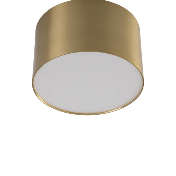 Lindby LED Aufbauleuchte gold Ø 11 cm, Aufbaustrahler Deckenspot 9W Deckenaufbauspot Deckenstrahler Deckenlampe Strahler Spot Downlight