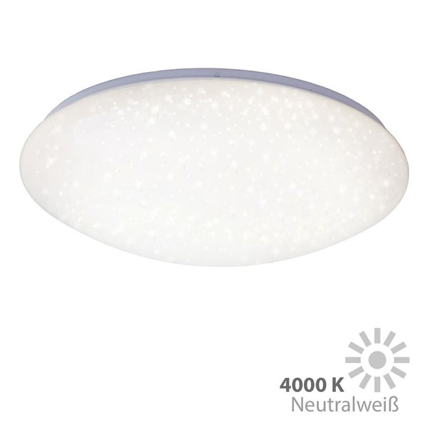 LED Deckenleuchte mit Sternendekor Deckenlampe 24W Ø 49cm Weiß Briloner