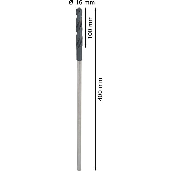 Bosch PRO Wood HSS Installationsbohrer 16 x 100 x 400 mm - 2608596339