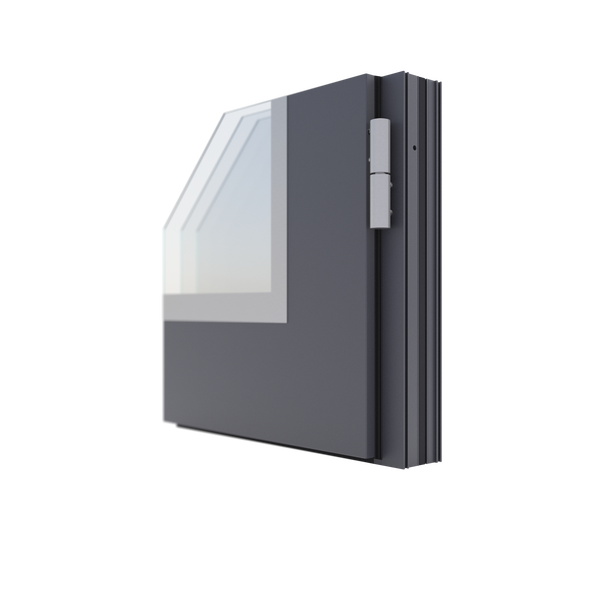 Querschnitt einer Haustür mit Dämmung