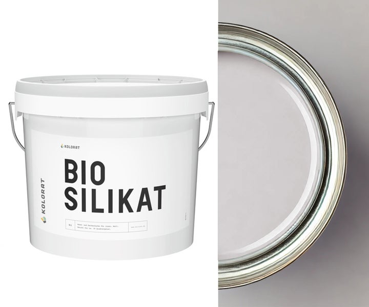 Kolorat Wandfarbe Bio-Silikat – Grau K/7-8-10-9/T – 2.5L  Matte Wand- & Deckenfarbe auf Silikatbasis, atmungsaktiv, allergikerfreundlich, frei von Konservierungsmitteln, geruchsarm, leichte Verarbeitung. Hochwertige Innenfarbe für alle Räume.