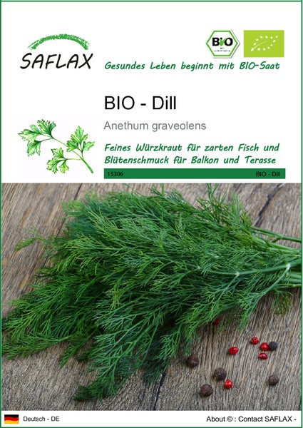 SAFLAX  - BIO - Dill - Anethum graveolens - 700 Samen