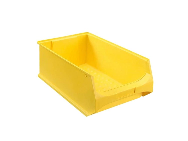 PROREGAL SuperSparSet 4x Gelbe Sichtlagerbox 5.0 HxBxT 20 x 30 x 50 cm 21,8 Liter Sichtlagerbehälter