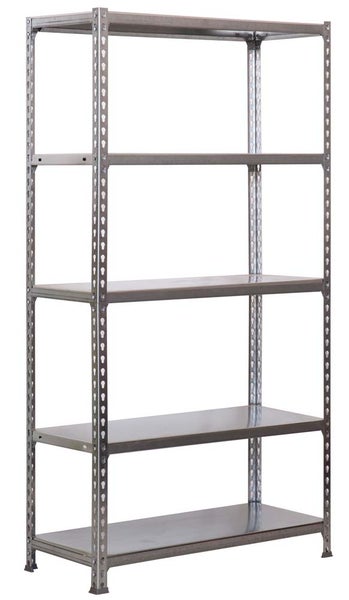 PROREGAL Schwerlastregal Metal Shark HxBxT 180 x 90 x 40 cm Fachlast 180 kg Grau