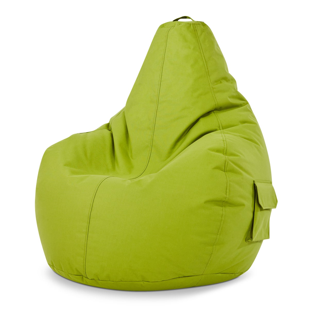 Green Bean© Sitzsack mit Rückenlehne 80x70x90cm - Gaming Chair mit 230L Füllung Kuschelig Weich Waschbar - Bean Bag Bodenkissen Lounge Chair Sitzhocker Relax-Sessel Gamer Gamingstuhl Grün