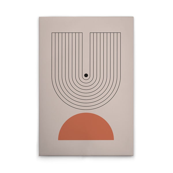 Grafisches Wandbild mit geometrischen Formen