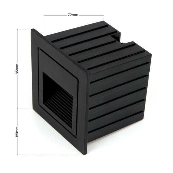 LED Außen Wandeinbauleuchte IP65 Schwarz