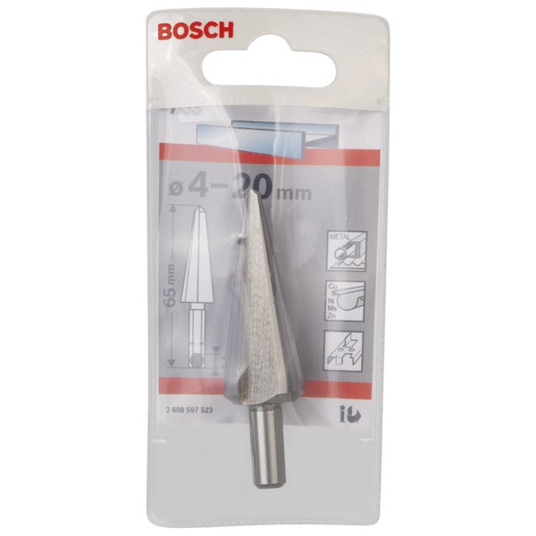 Bosch Blechschälbohrer HSS Sechskantschaft 4 - 20 mm 65 mm 1/4 - 2608597523
