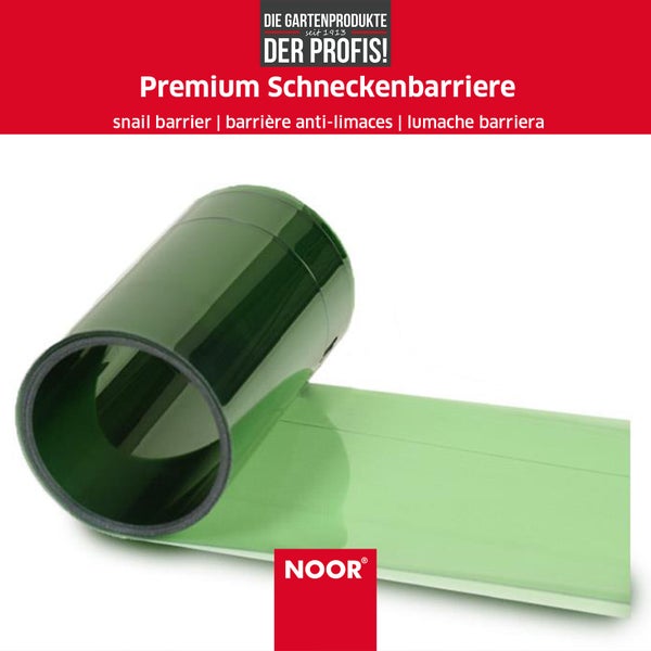 Premium Schneckenbarriere - 20 cm x 8 m Schneckenzaun mit Doppelfalz - wetterfest und UV-stabil - Schnecken-Abwehr ohne Chemie