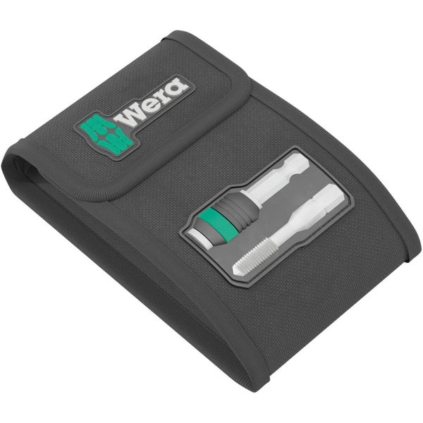 Wera Werkzeugtasche aus Textil für Bits und Gewindebohrer mit Wera Logo.