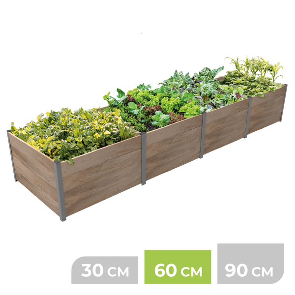 4m² Hochbeet ErnteMAXX in Rechteckform Höhe 60 cm