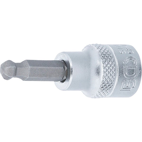 BGS Bit-Einsatz Antrieb Innenvierkant 10 mm (3/8) Innensechskant mit Kugelkopf 6 mm - 5114