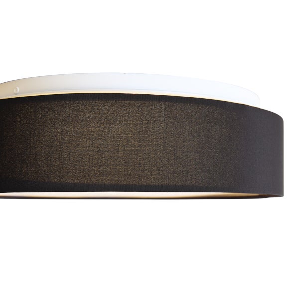 Deckenleuchte mit schwarzem Lampenschirm