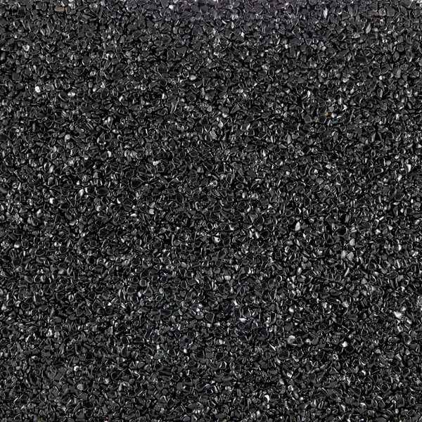 Terralith Glassteinteppich Vetro Transparente / Nero für 1 qm -außen-