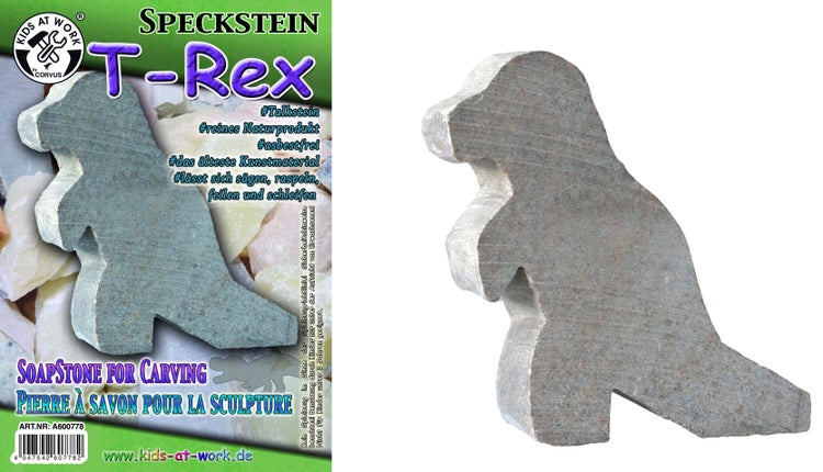 Corvus A600778 - Kids-at-Work, Speckstein Rohling T-Rex