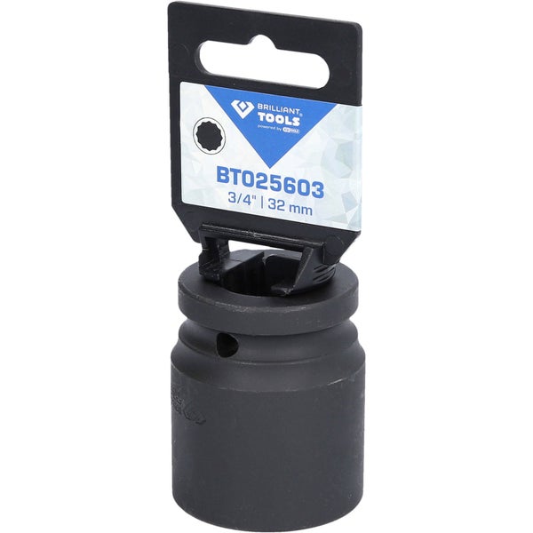 Brilliant Tools Steckschlüssel-Einsatz, 3/4 Zoll, 32 Millimeter