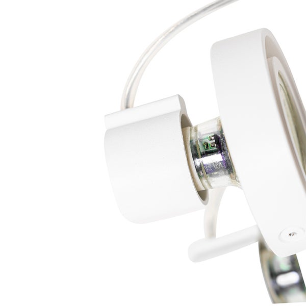 Detail einer weißen Leuchte