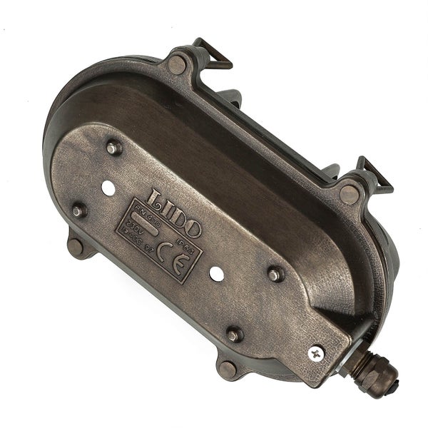 Ovale Außenleuchte für die Wandmontage