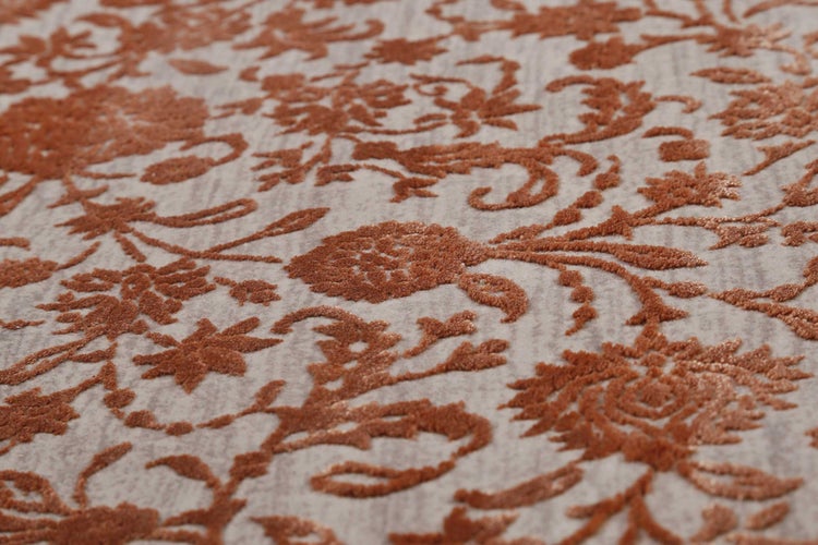 Esprit Teppich Rot Grau meliert Vintage Florida 133x200 cm