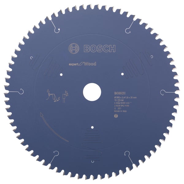 Bosch Kreissägeblatt Expert for Wood für Kapp- und Gehrungssägen 300 x 30 x 2,4 mm 72 - 2608642499