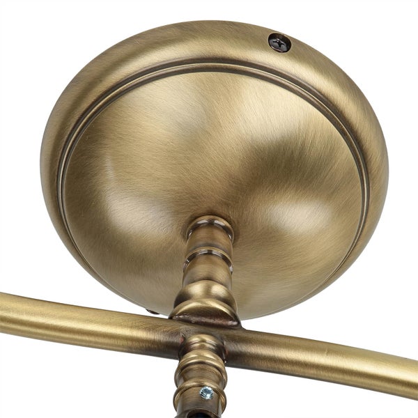 Detailansicht der Basis einer Leuchte