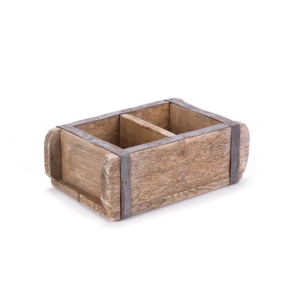 Holzkiste Brick Massivholz, Ziegelform