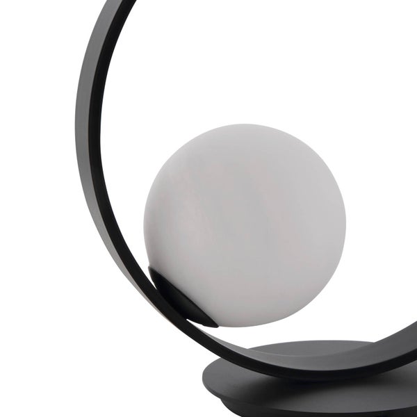 Lucande LED Tischlampe Luneo dimmbar (Modern) in Schwarz aus Metall (1 flammig, ) - Tischleuchte Schreibtischlampe Nachttischlampe Wohnzimmerleuchte