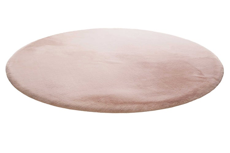 Teppich Rund Rosa kuschelig & flauschig Vita Homie Living 100 cm rund