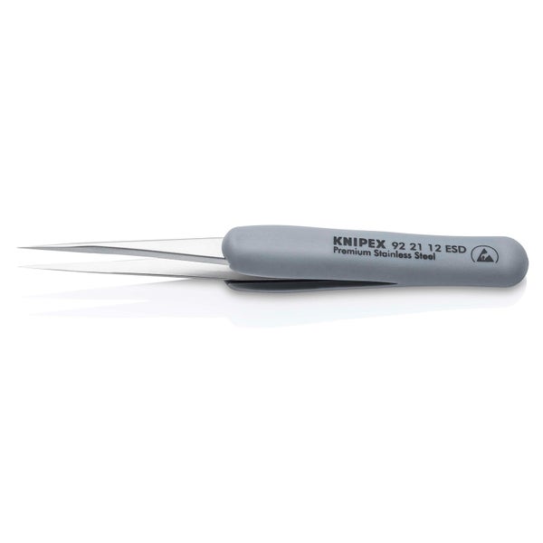 Knipex Gummi-Pinzette ESD Edelstahl 112 mm - 922112ESD